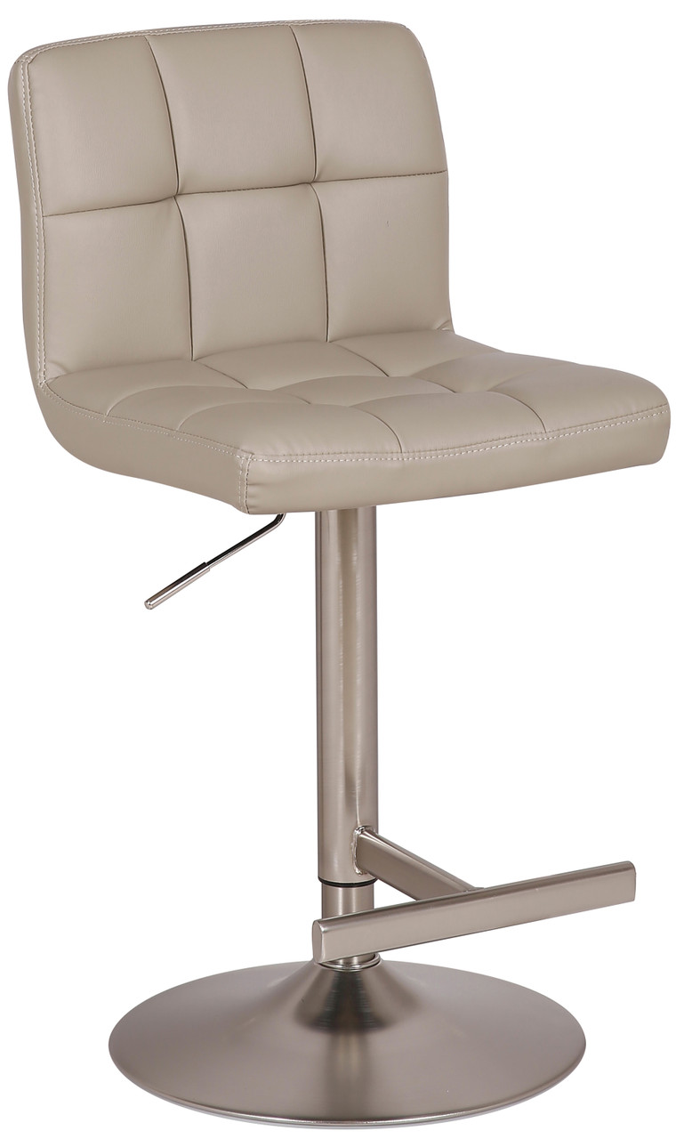 An image of Allegro Brushed Bar Stool Grey