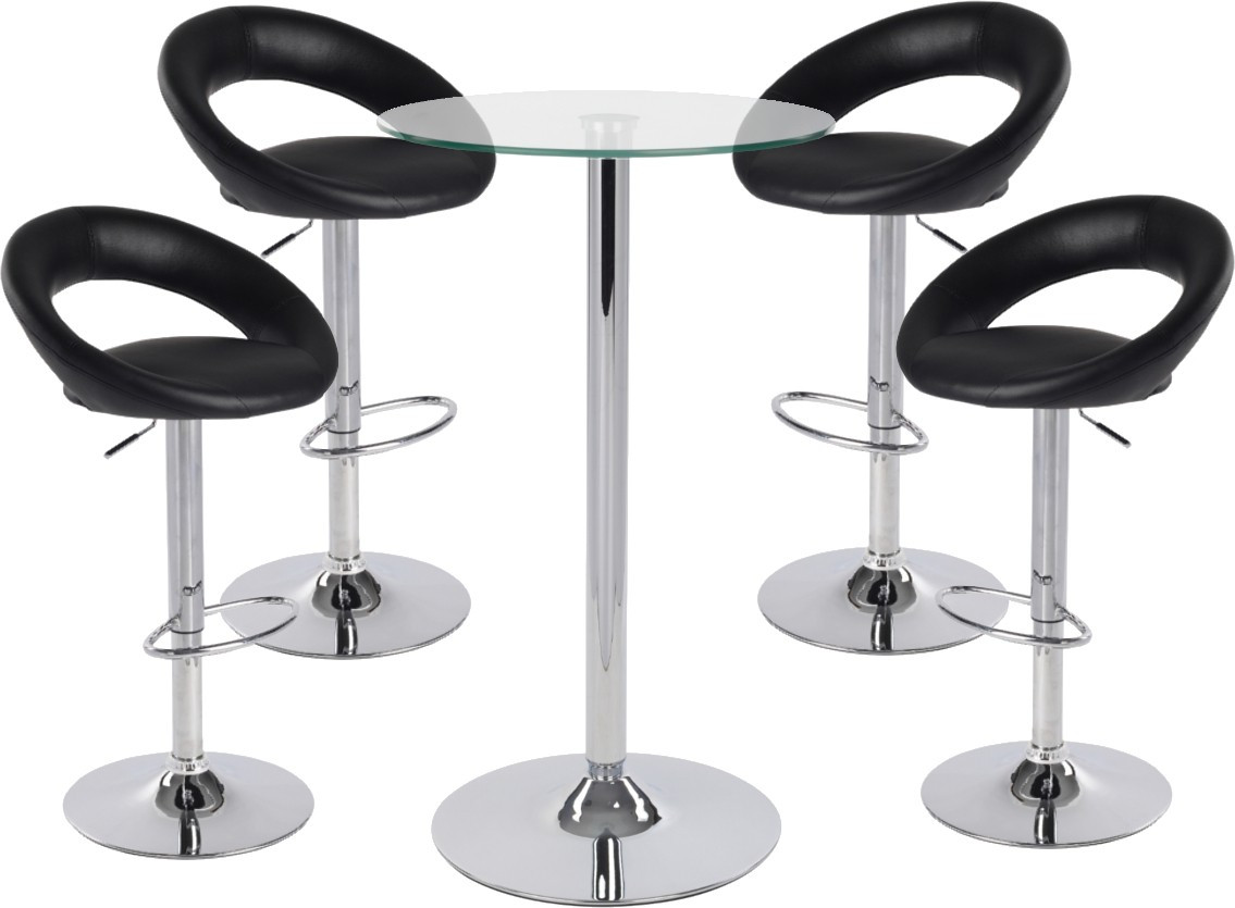 An image of Sorrento Leather Bar Stool and Como Table Package