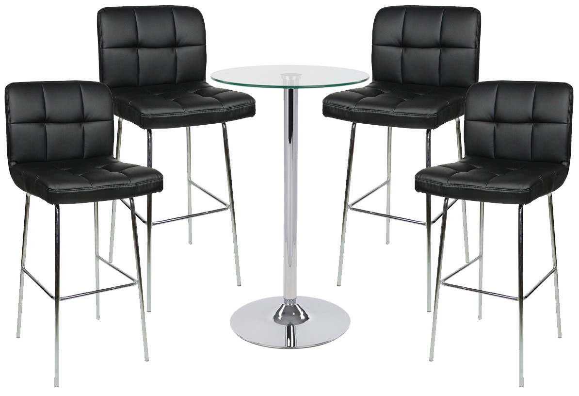 An image of Allegro Fixed Height Bar Stool and Como Table Package