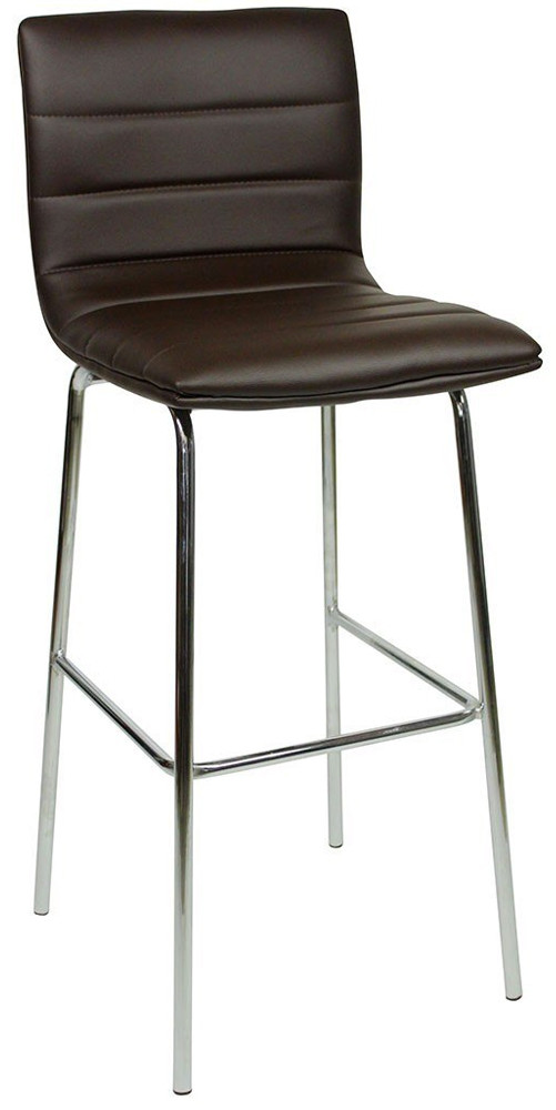 An image of Aldo Fixed Height Bar Stools Brown