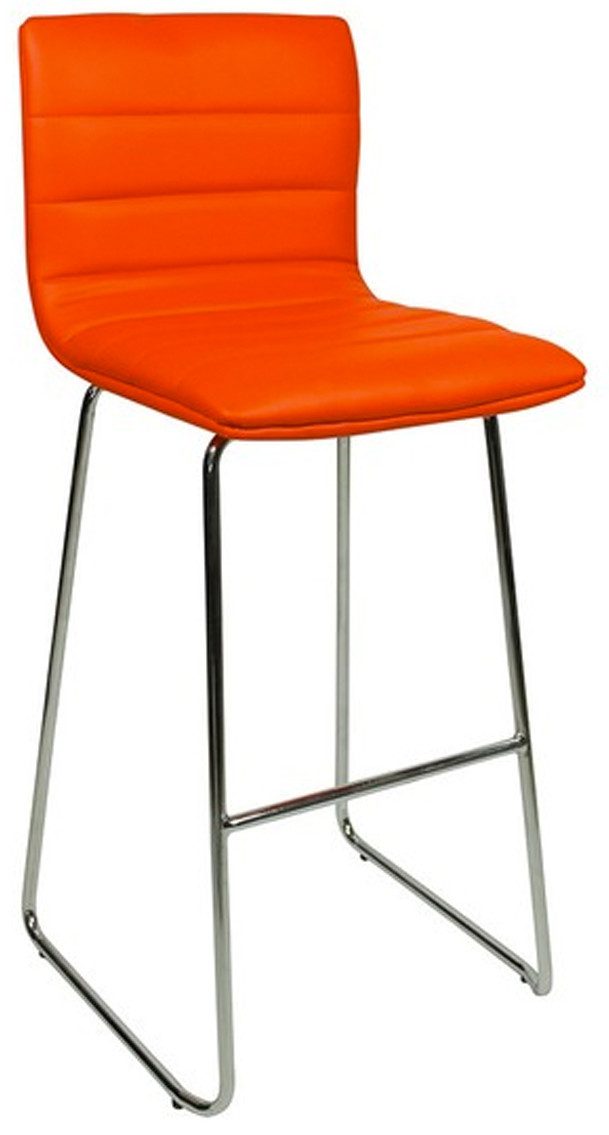 An image of Aldo Fixed Height Curved Bar Stools Red