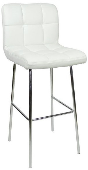 An image of Allegro Fixed Height Bar Stools White