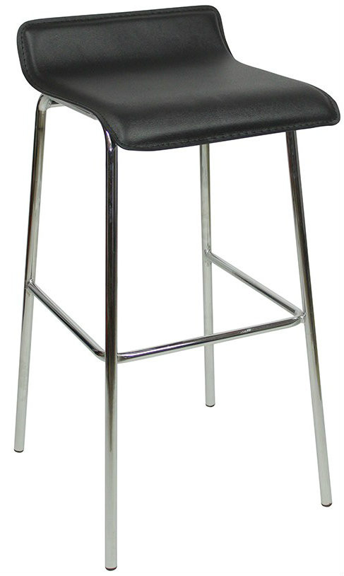 An image of Baceno Fixed Height Bar Stools Black