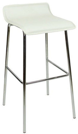 An image of Baceno Fixed Height Bar Stools White
