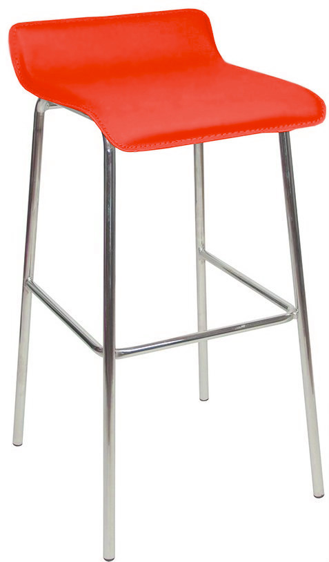 An image of Baceno Fixed Height Bar Stools Red