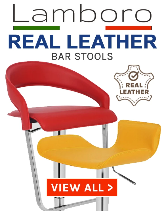 Real Leather Bar Stools