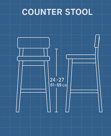 Counter stool height