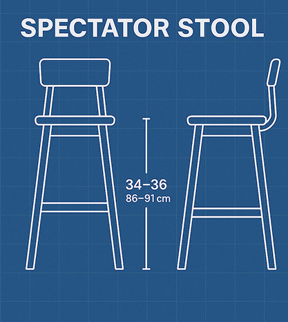 Spectator Stool height